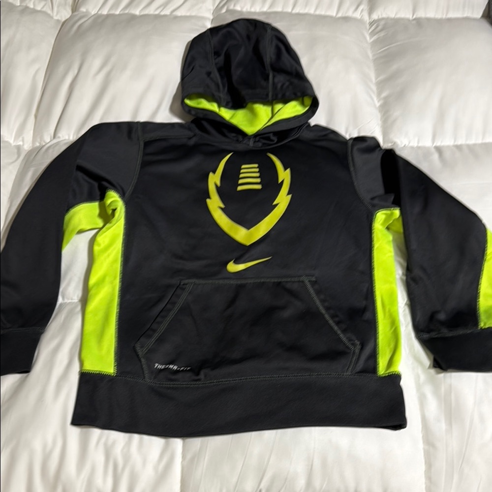Nike Neon Contrast Football Sweatshirt Hoodie